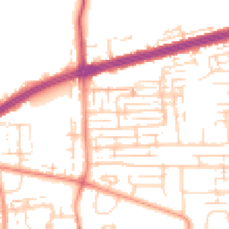 Daytime road noise heatmap for HU13 9DH