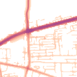 Daytime road noise heatmap for HU13 9DR