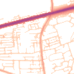 Daytime road noise heatmap for HU13 9HA