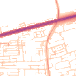 Daytime road noise heatmap for HU13 9HE