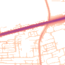 Daytime road noise heatmap for HU13 9HG