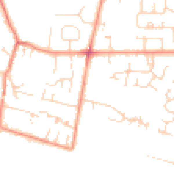 Daytime road noise heatmap for HU15 1BA