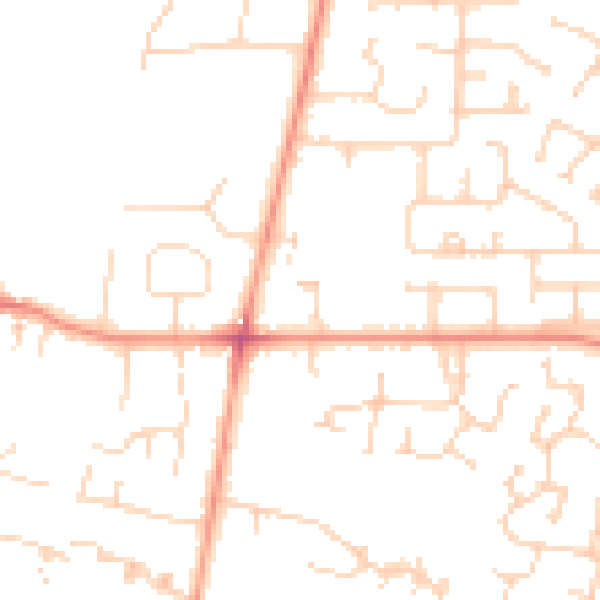 Daytime road noise heatmap for HU15 1BF