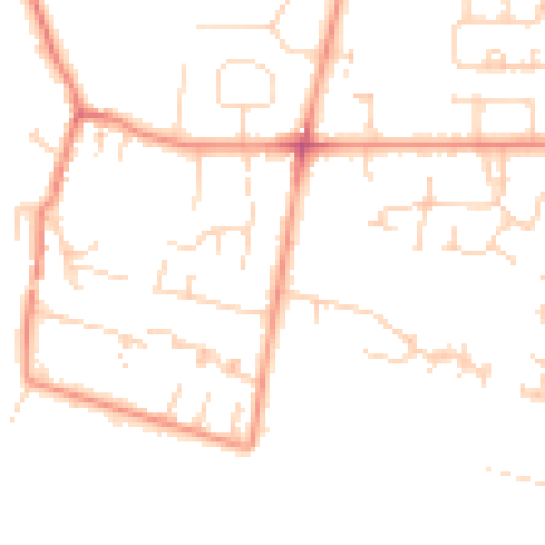 Daytime road noise heatmap for HU15 1BQ