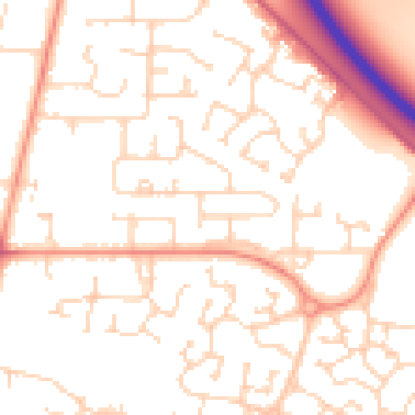Daytime road noise heatmap for HU15 1BT