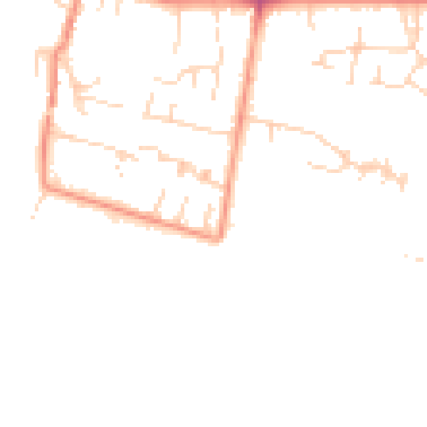 Daytime road noise heatmap for HU15 1EL