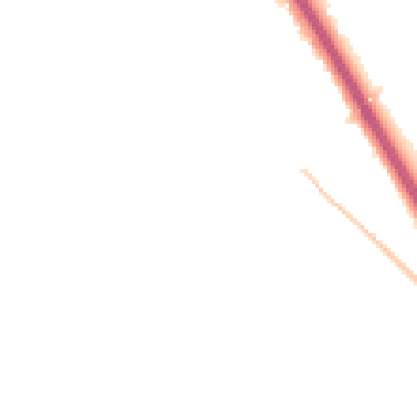 Night-time road noise heatmap for HU15 1JN