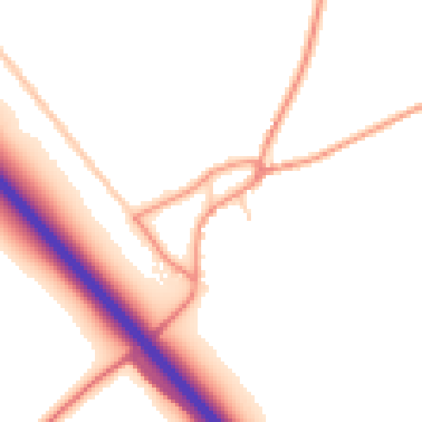 Daytime road noise heatmap for HU15 1QJ