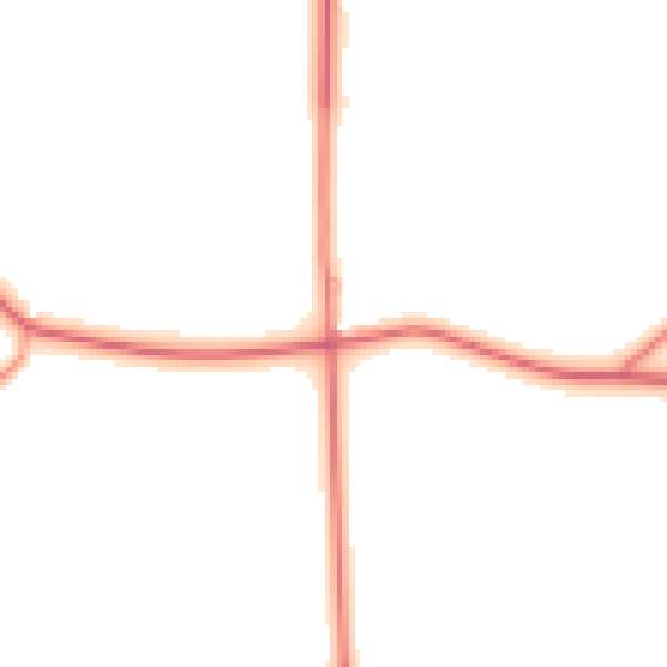 Daytime road noise heatmap for HU15 1QU