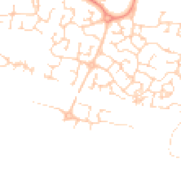 Daytime road noise heatmap for HU15 1QY