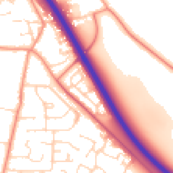Daytime road noise heatmap for HU15 1UA