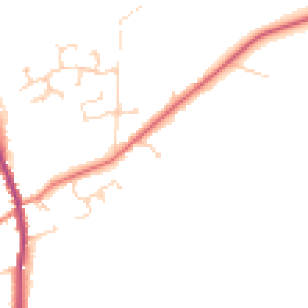 Daytime road noise heatmap for HU15 2BH