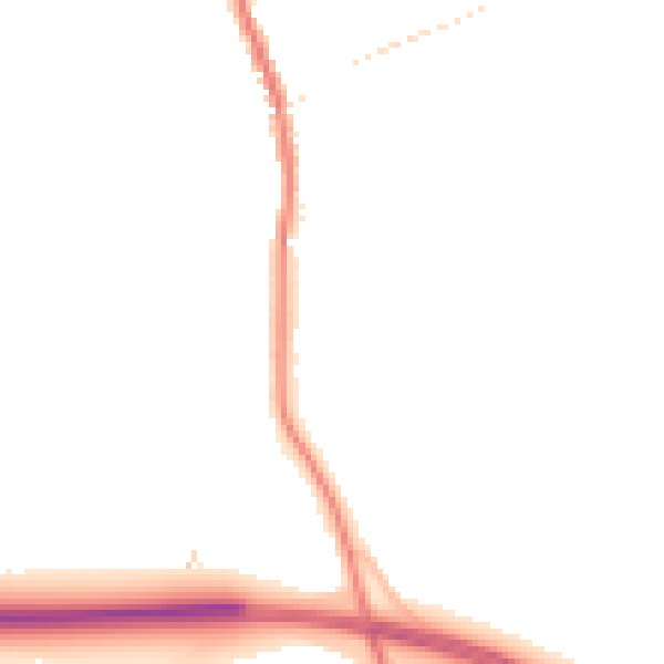 Night-time road noise heatmap for HU15 2BU