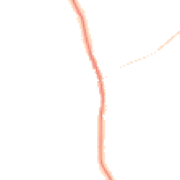 Night-time road noise heatmap for HU15 2EH