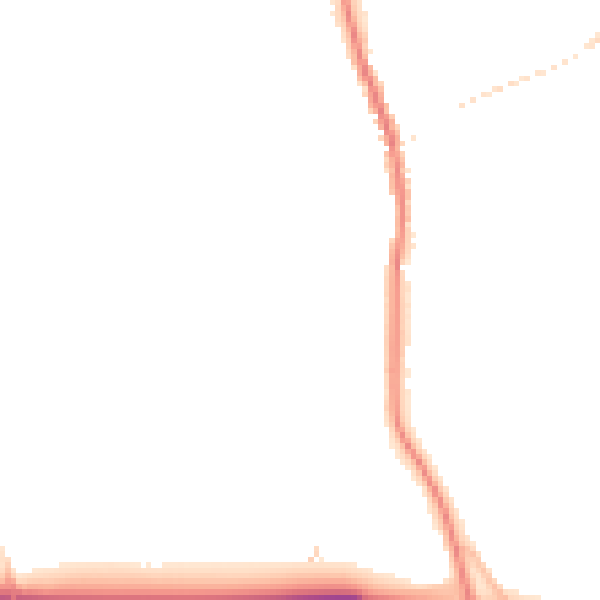 Night-time road noise heatmap for HU15 2ER