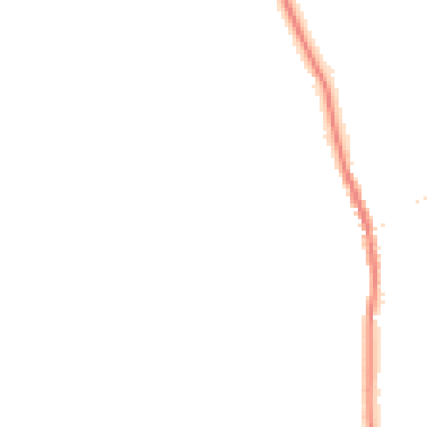 Night-time road noise heatmap for HU15 2ES