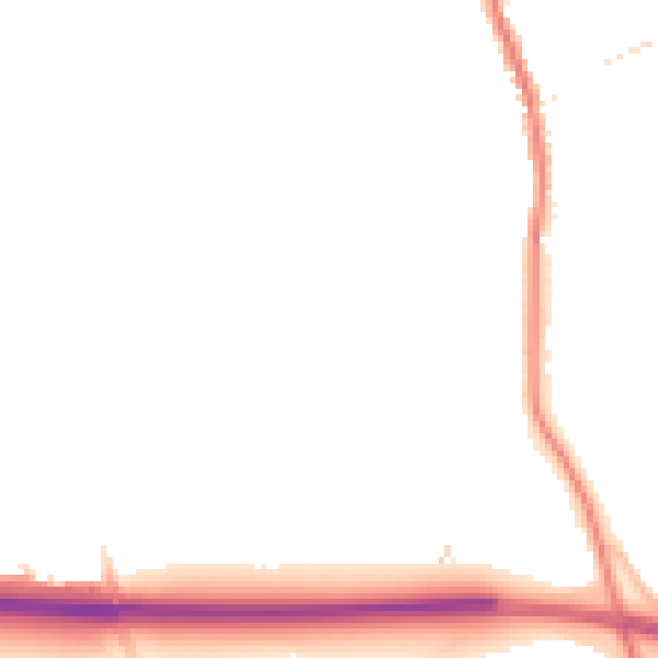 Night-time road noise heatmap for HU15 2FA