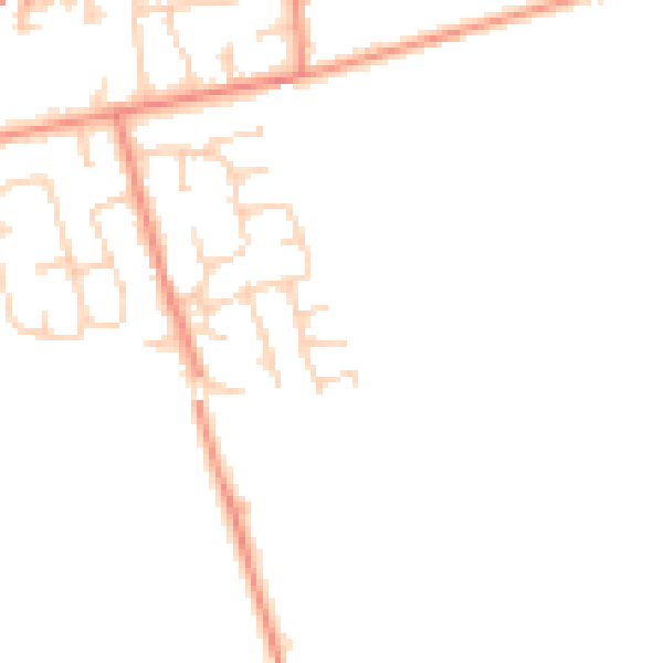 Daytime road noise heatmap for HU15 2FE