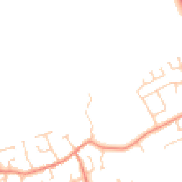 Daytime road noise heatmap for HU15 2FH