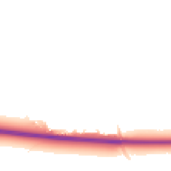 Night-time road noise heatmap for HU15 2FS