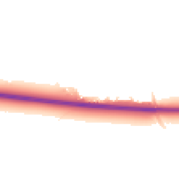 Night-time road noise heatmap for HU15 2HW