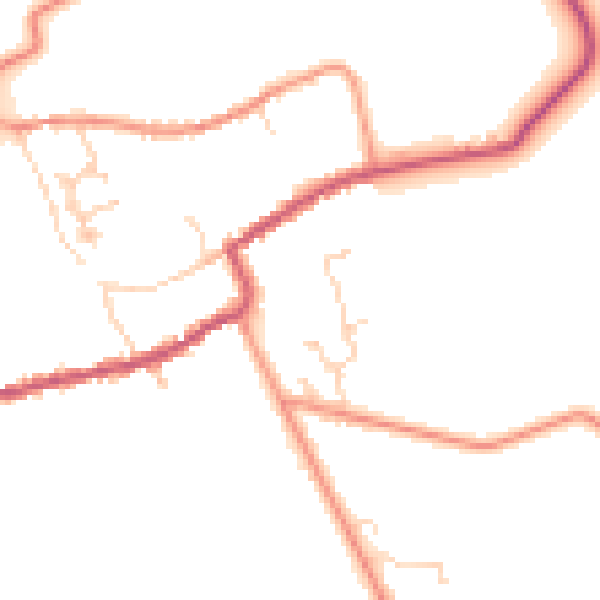 Daytime road noise heatmap for HU15 2LQ