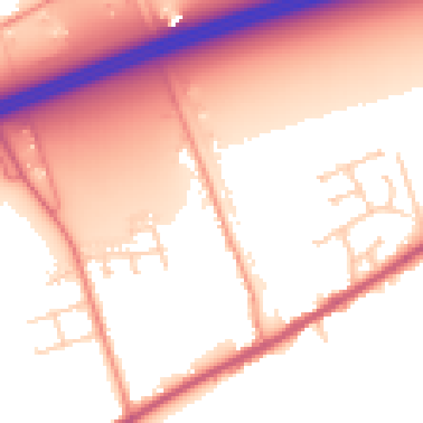 Daytime road noise heatmap for HU15 2RN