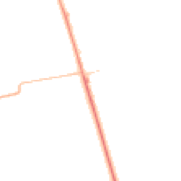 Daytime road noise heatmap for HU15 2TG