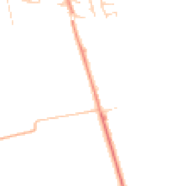 Daytime road noise heatmap for HU15 2TQ