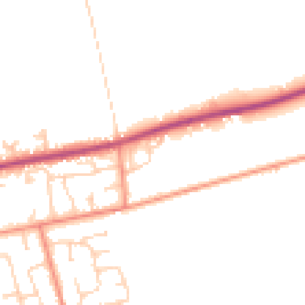 Daytime road noise heatmap for HU15 2XQ
