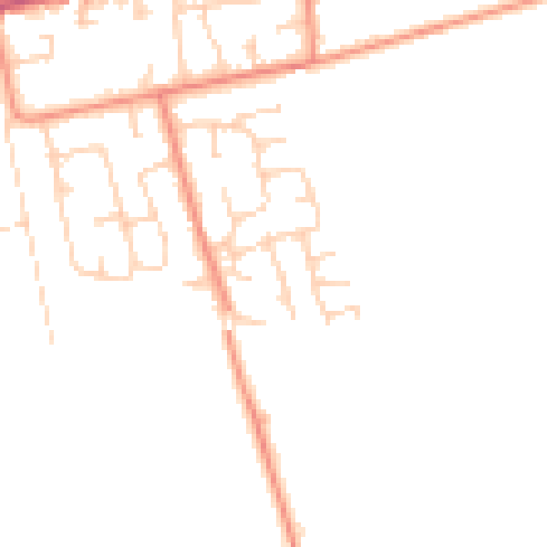 Daytime road noise heatmap for HU15 2YE