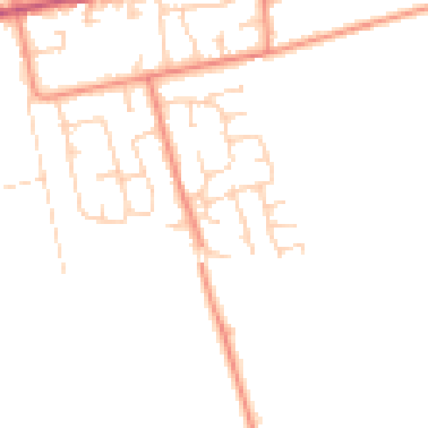 Daytime road noise heatmap for HU15 2YF