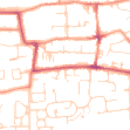 Daytime road noise heatmap for HU16 4AS