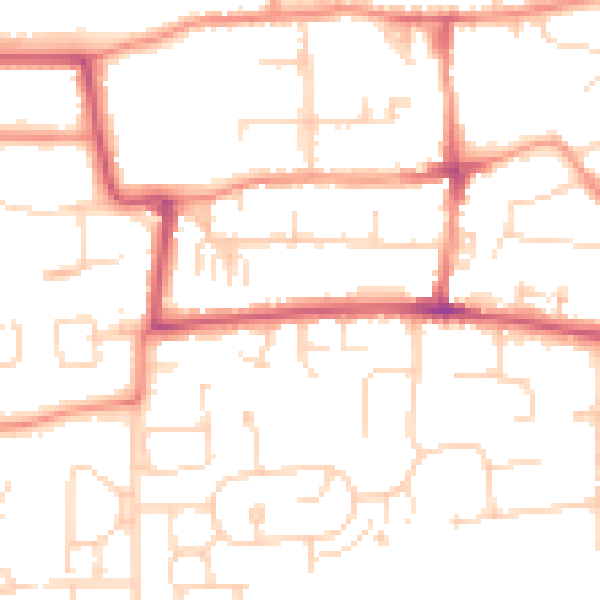 Daytime road noise heatmap for HU16 4AS
