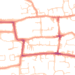 Daytime road noise heatmap for HU16 4BG