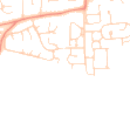 Daytime road noise heatmap for HU16 5EY