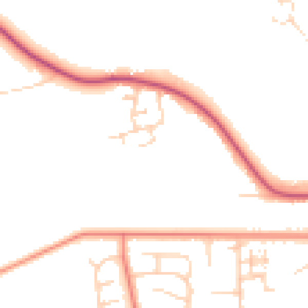 Daytime road noise heatmap for HU16 5GQ