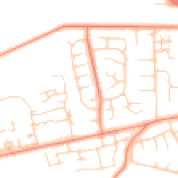 Daytime road noise heatmap for HU16 5JW