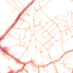 Daytime road noise heatmap for HU17 0AX