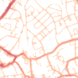 Daytime road noise heatmap for HU17 0BA