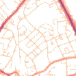 Daytime road noise heatmap for HU17 0BP