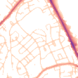 Daytime road noise heatmap for HU17 0BS