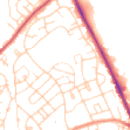 Daytime road noise heatmap for HU17 0BT