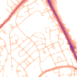 Daytime road noise heatmap for HU17 0BX