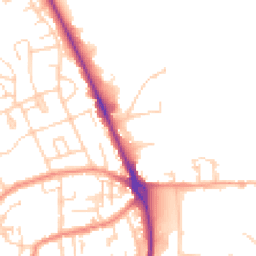 Daytime road noise heatmap for HU17 0DB