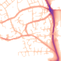 Daytime road noise heatmap for HU17 0FD