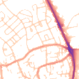 Daytime road noise heatmap for HU17 0HS