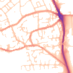 Daytime road noise heatmap for HU17 0LE