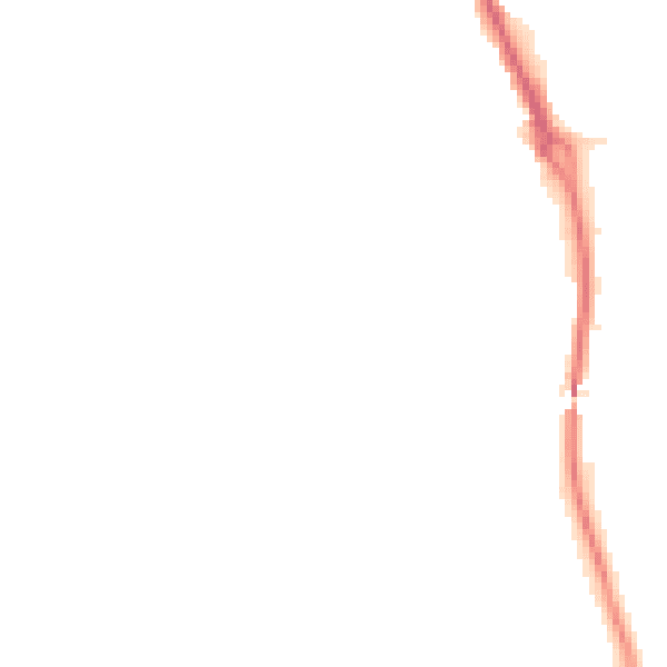 Night-time road noise heatmap for HU17 0LE