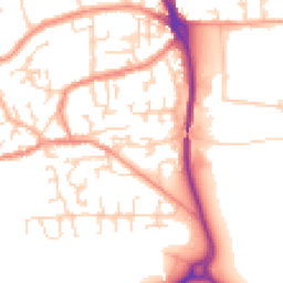 Daytime road noise heatmap for HU17 0PP